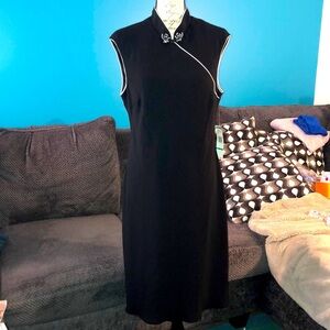 NWT Evan-Picone Black Sleeveless Dress, size 16